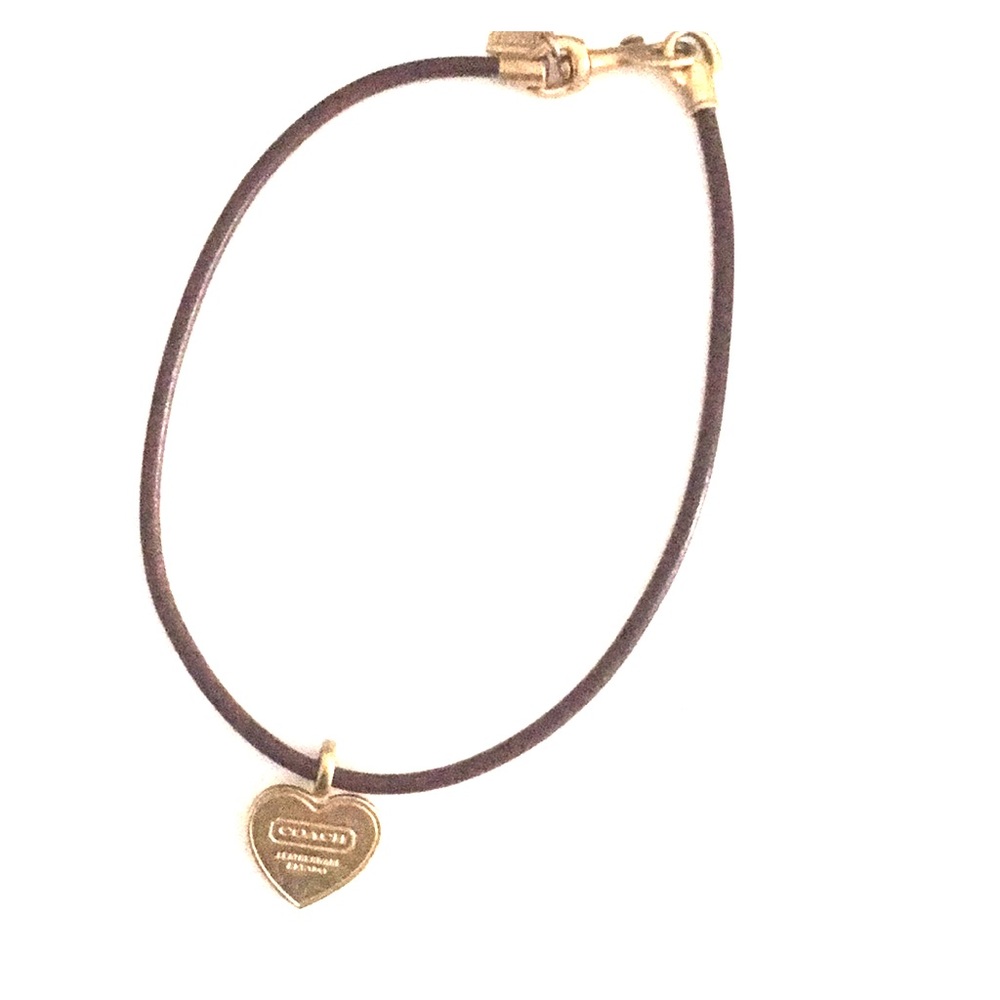Vintage Coach Gold Heart Collar Necklace